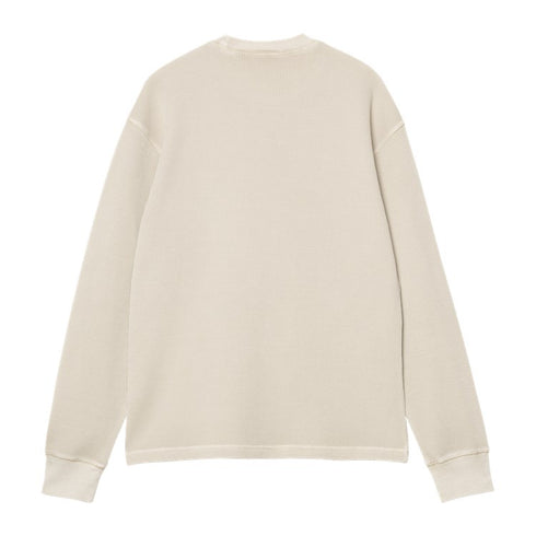 Carhartt Wip L/S Vista Waffle T-Shirt - Fleur De Sel Garment Dyed